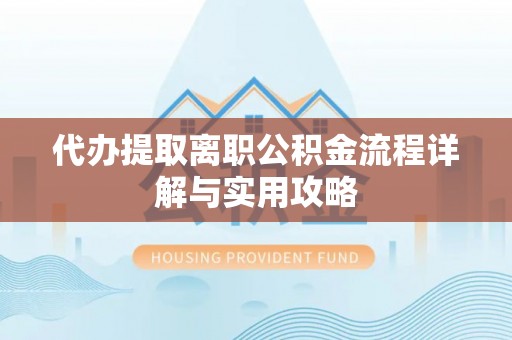 白云代办提取离职公积金流程详解与实用攻略