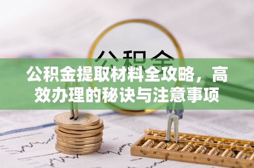 白云公积金提取材料全攻略，高效办理的秘诀与注意事项