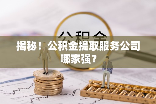白云揭秘！公积金提取服务公司哪家强？
