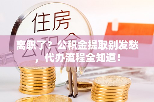 白云离职了？公积金提取别发愁，代办流程全知道！