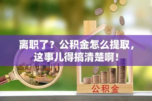 白云离职了？公积金怎么提取，这事儿得搞清楚啊！